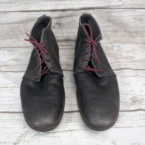 Fausto Santini Grey Leather Chukka Boots Men Size 45